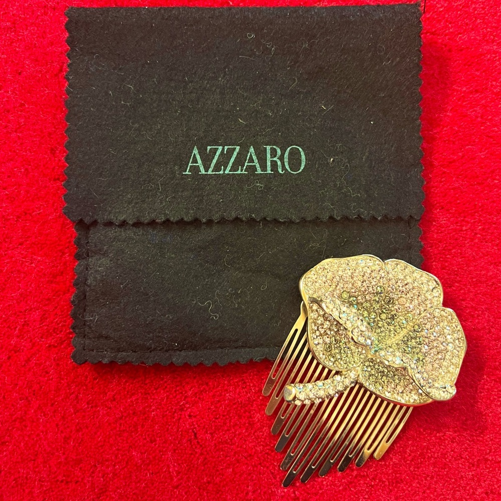 Azzaro flower hair piece